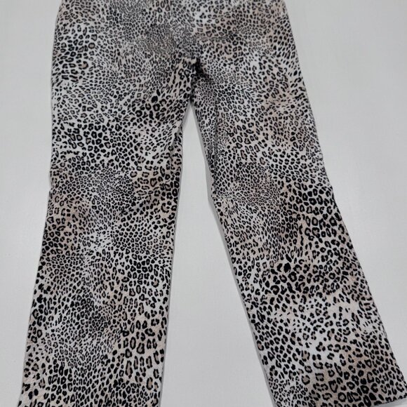 Chico's Brigitte Leopard Print Cropped Pants, Sz 2 - Picture 4 of 7